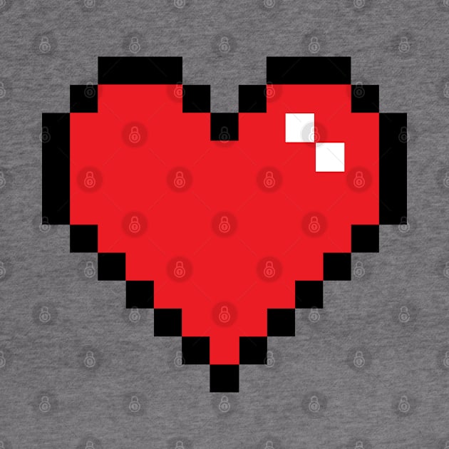 Pixel Heart by DetourShirts